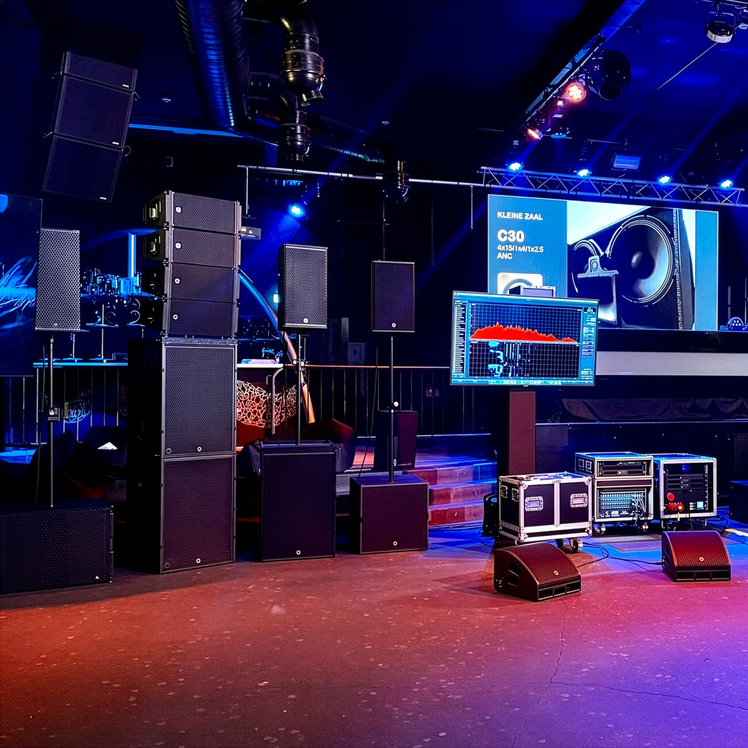 Ground stacked & flown subwoofer system